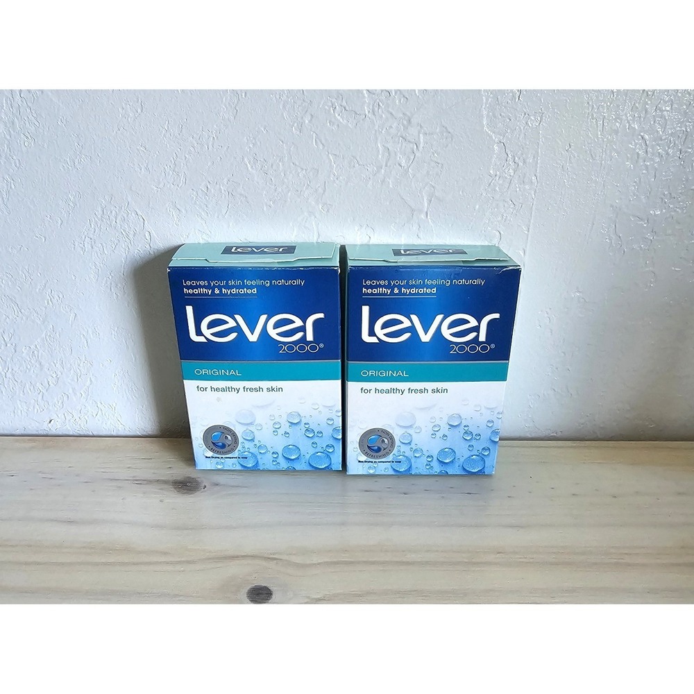 Original Lever 2000 Bar Soaps Lot of 2‎ Clean Rinsing Non Drying New